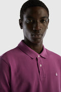 United Colors Of Benetton Logolu % 100 Pamuk Erkek Polo T Shirt 3089J3179 MOR