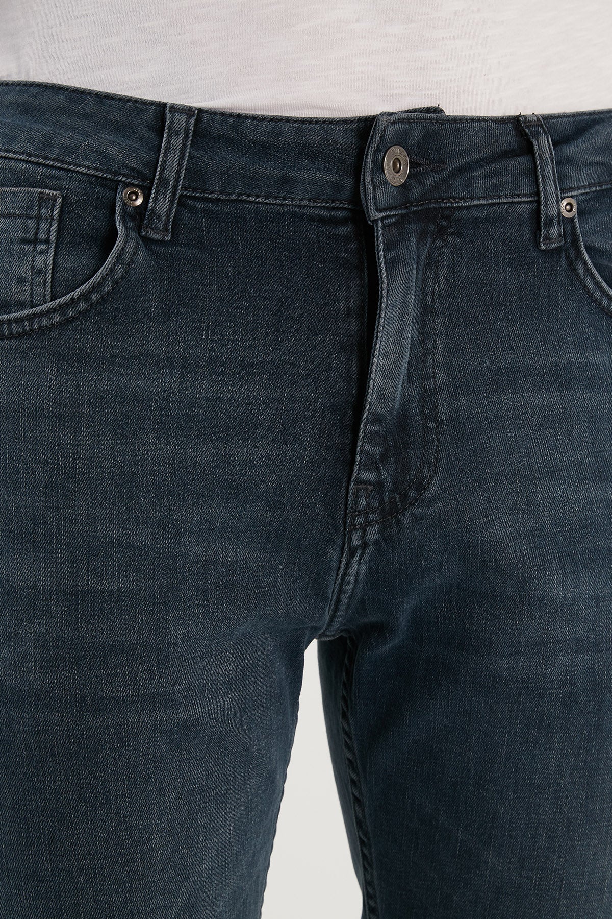 Buratti Pamuklu Yüksek Bel Slim Fit Dar Paça Jeans Erkek Kot Pantolon 3301M11TOKYO LACİVERT