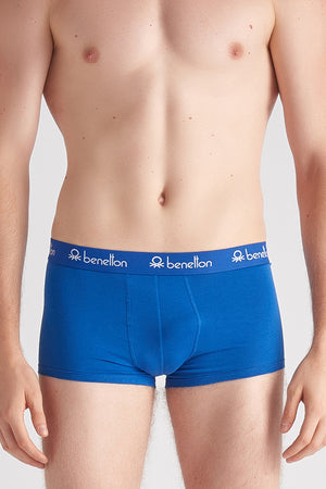 United Colors Of Benetton Pamuklu Esnek Erkek Boxer 341140 MAVİ