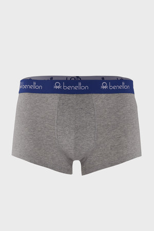 United Colors Of Benetton Pamuklu Esnek Erkek Boxer 341140 GRİ MELANJ