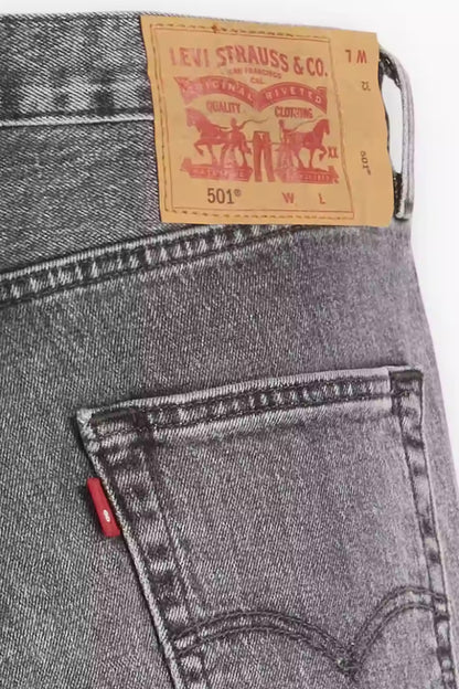 Levi's Pamuklu Normal Bel Regular Fit 501 Denim Erkek Short 36512-0187 KOYU GRİ