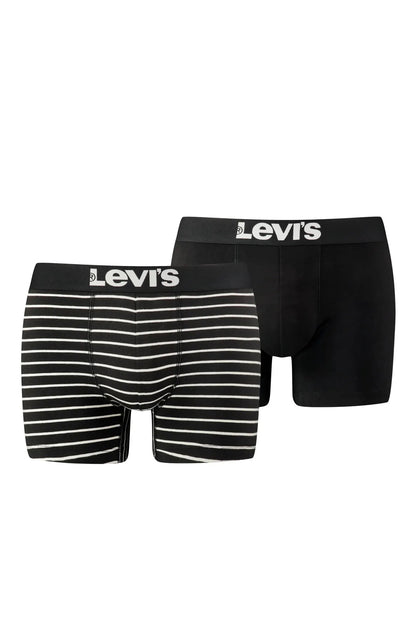 Levi's Logolu Pamuklu 2 Pack Erkek Boxer 37149-0212 SİYAH