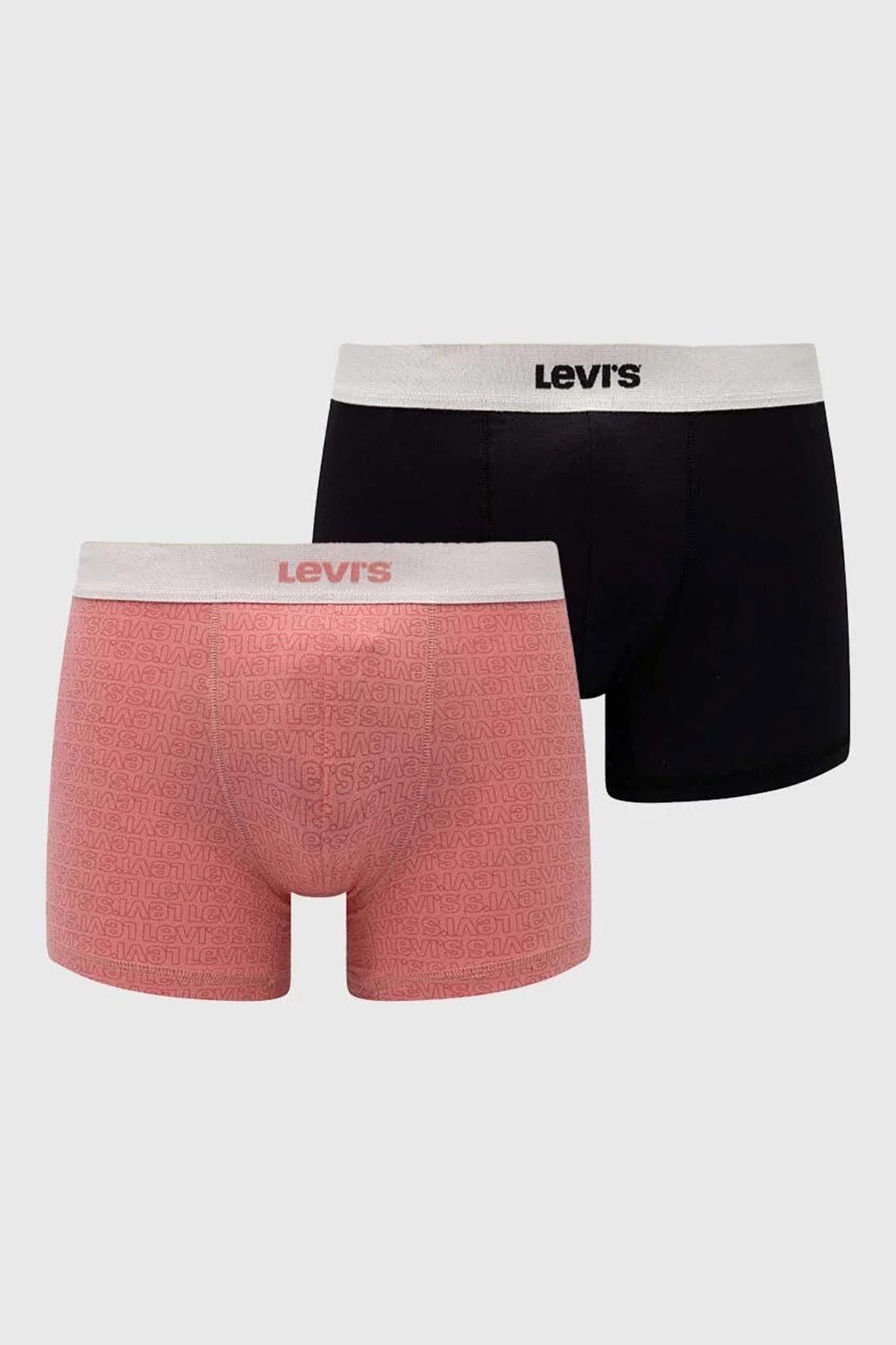 Levi's Yumuşak Pamuklu 2 Pack Erkek Boxer 37149-0870 SİYAH-PEMBE