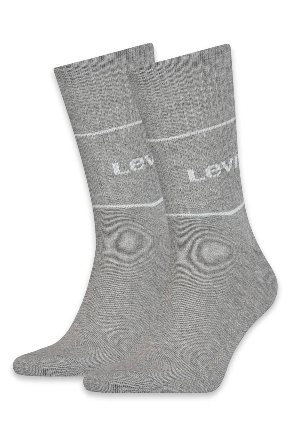Levi&#39;s Pamuklu 2 Pack Erkek Çorap 37157-0667 GRİ