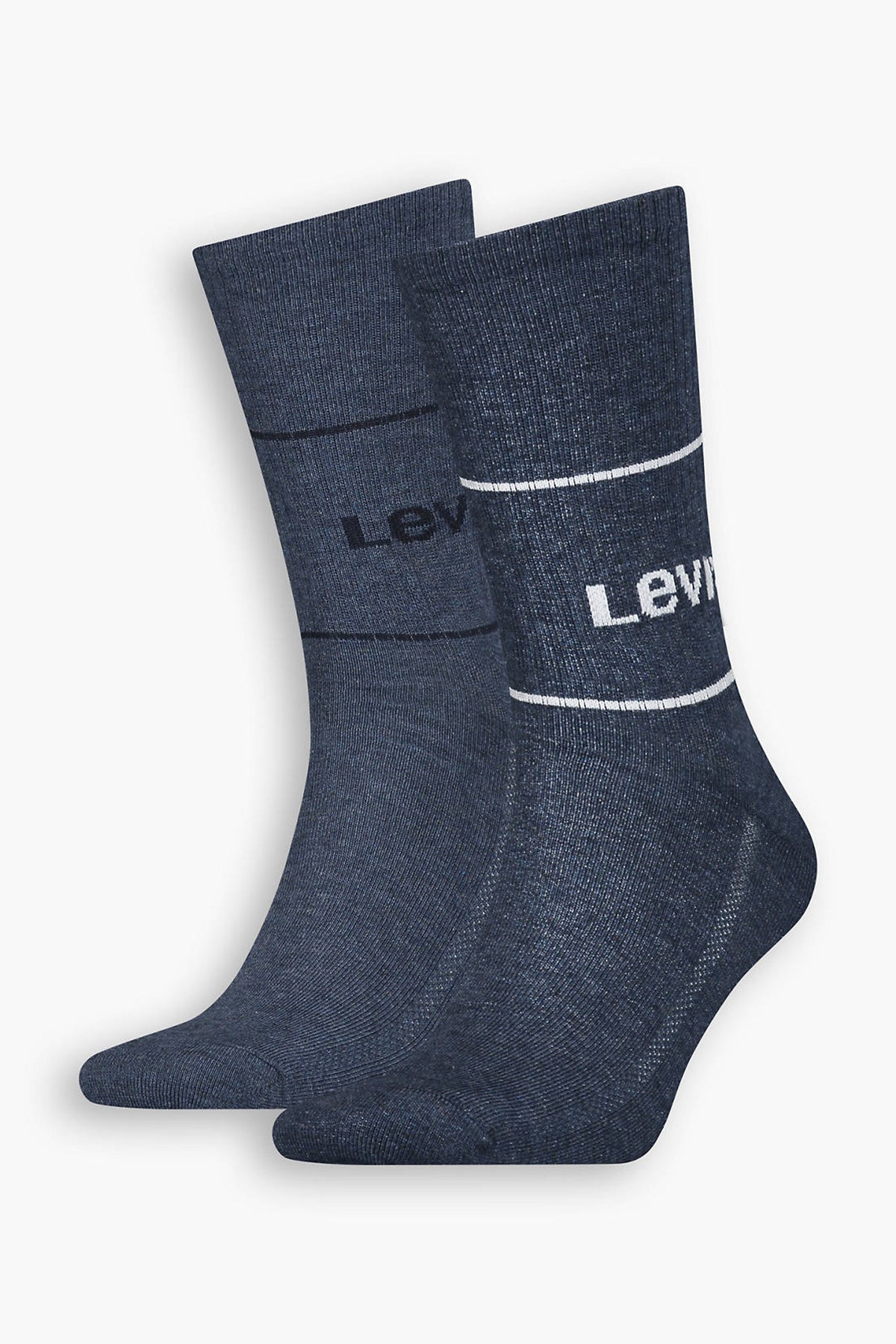 Levi&#39;s Organik Pamuklu 2 Pack Uzun Erkek Çorap 37157-0758 İNDİGO