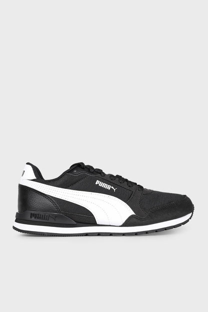 Puma St Runner v3 Mesh SoftFoam Spor Erkek Ayakkabı 38464001 SİYAH-BEYAZ