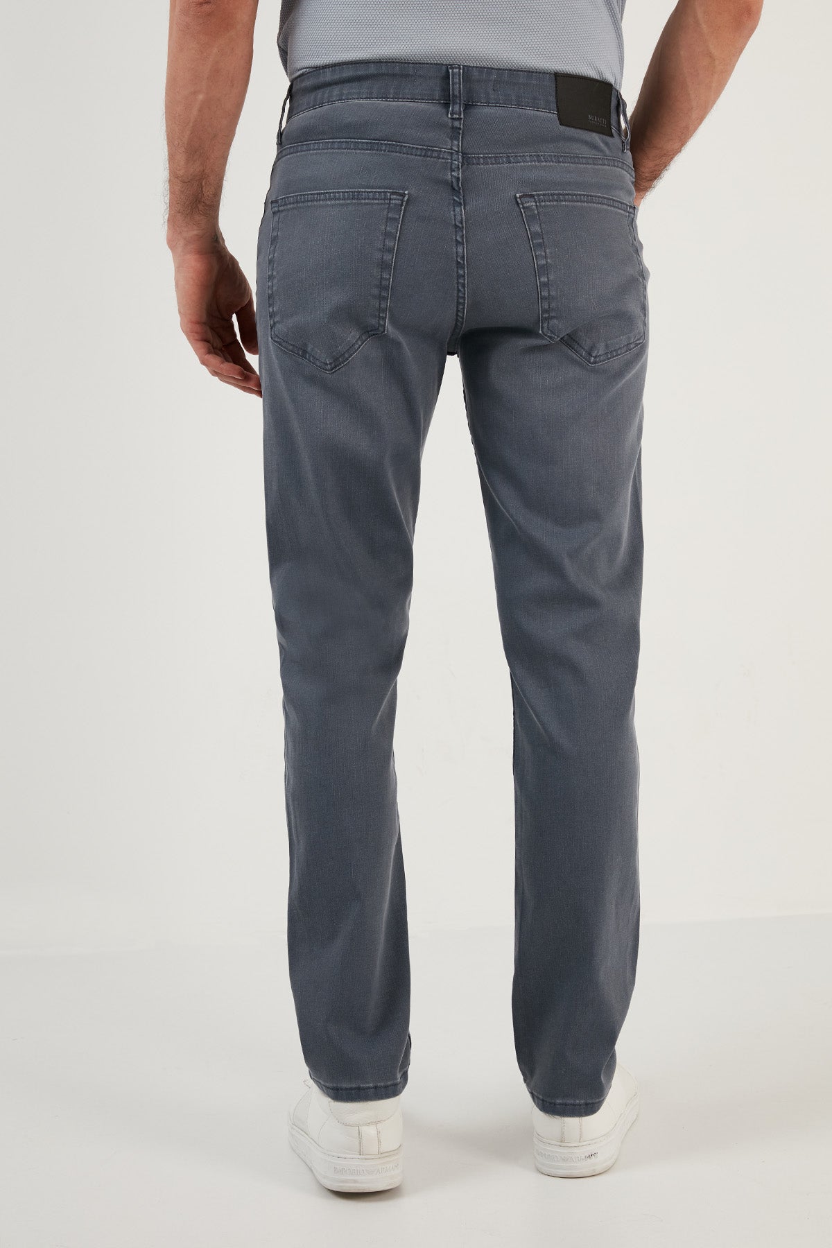 Buratti Pamuklu Yüksek Bel Comfort Fit Boru Paça Jeans Erkek Kot Pantolon 4400M04TEXAS AÇIK MAVİ