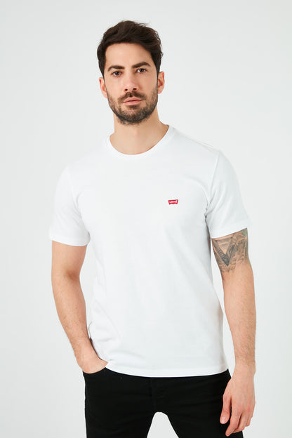 Levi's Regular Fit Bisiklet Yaka % 100 Pamuk Erkek T Shirt 56605-0075 BEYAZ