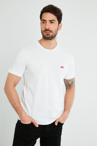 Levi's Regular Fit Bisiklet Yaka % 100 Pamuk Erkek T Shirt 56605-0075 BEYAZ