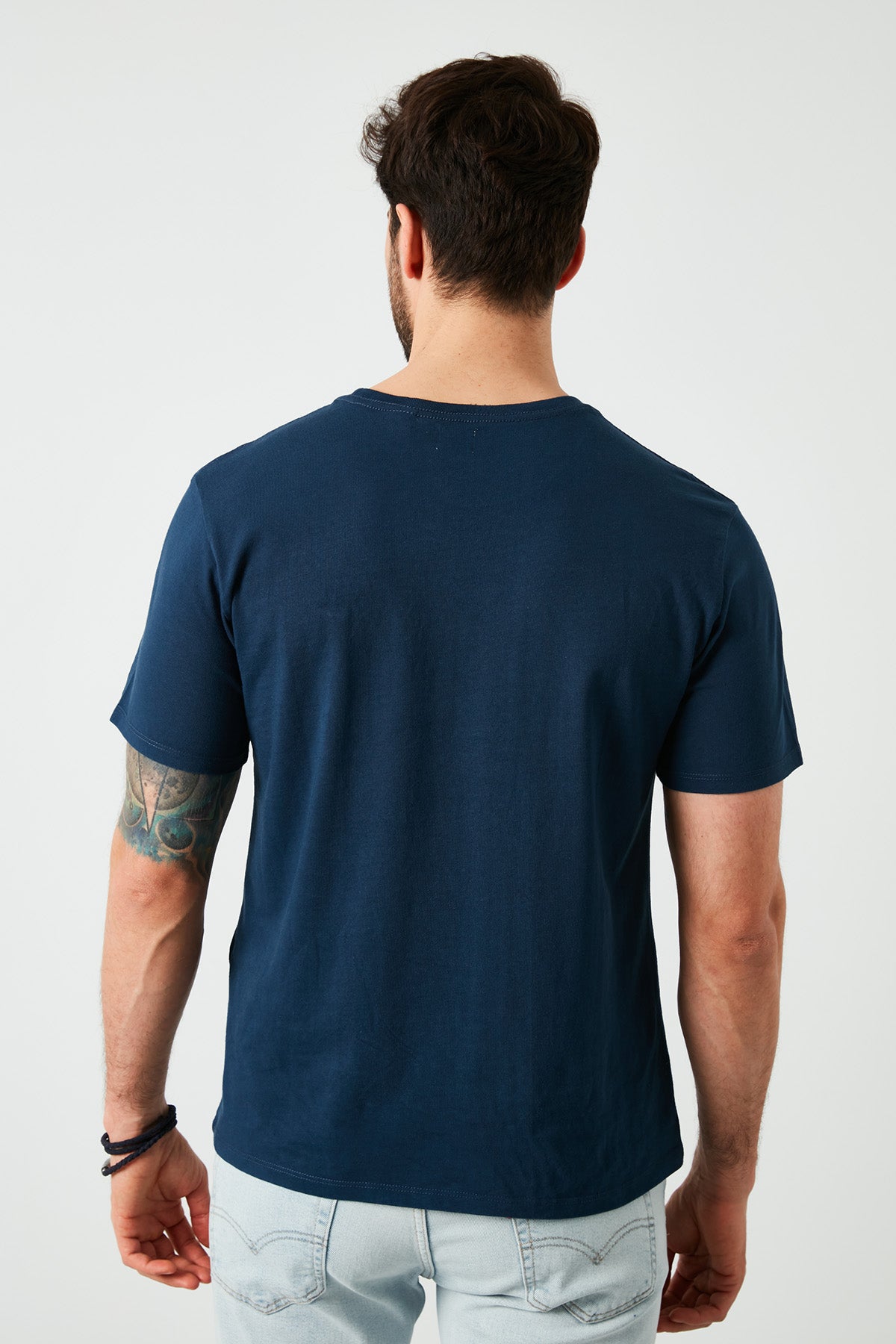 Levi's Regular Fit Bisiklet Yaka % 100 Pamuk Erkek T Shirt 56605-0077 LACİVERT