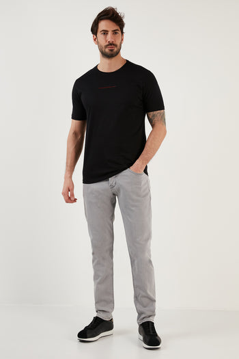 Buratti Pamuklu Normal Bel Regular Fit Düz Paça Jeans Erkek Kot Pantolon 6440301 GRİ