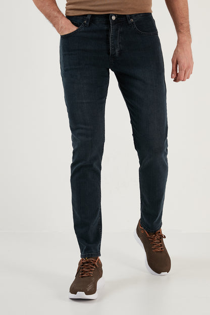 Buratti Pamuklu Normal Bel Düz Paça Regular Fit Jeans Erkek Kot Pantolon 6440302 LACİVERT