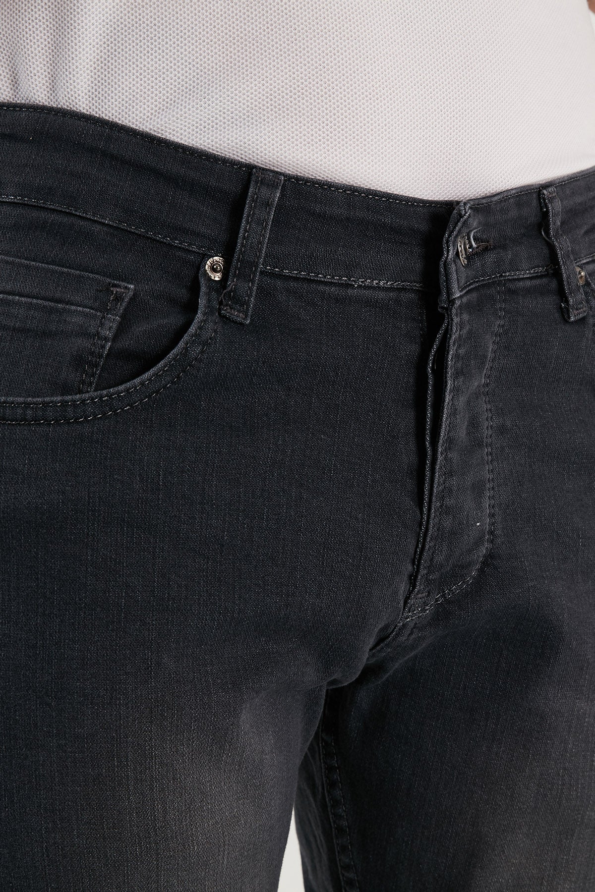 Buratti Pamuklu Normal Bel Düz Paça Regular Fit Jeans Erkek Kot Pantolon 6440302 GRİ