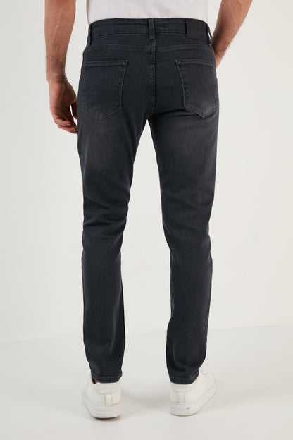 Buratti Pamuklu Normal Bel Düz Paça Regular Fit Jeans Erkek Kot Pantolon 6440302 GRİ