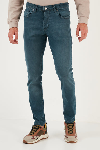 Buratti Pamuklu Normal Bel Düz Paça Regular Fit Jeans Erkek Kot Pantolon 6440302 HAKİ