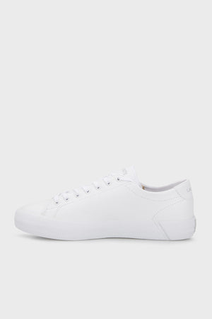 Lacoste Logolu Deri Sneaker Erkek Ayakkabı 741CMA0014 21G BEYAZ