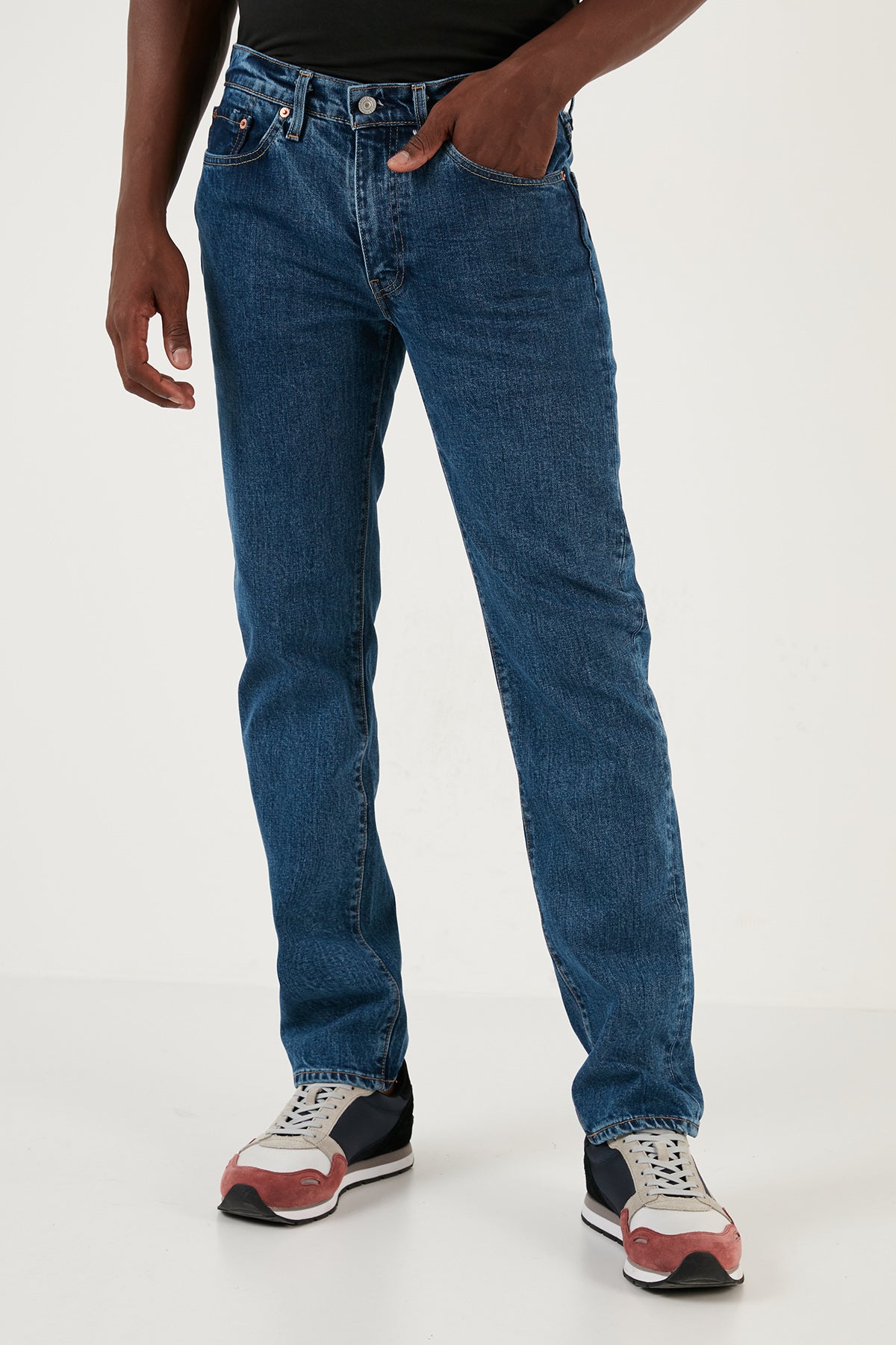 Levi's TR 514 Pamuklu Straight Fit Düz Paça Jeans Erkek Kot Pantolon A4906-0004 KOYU MAVİ