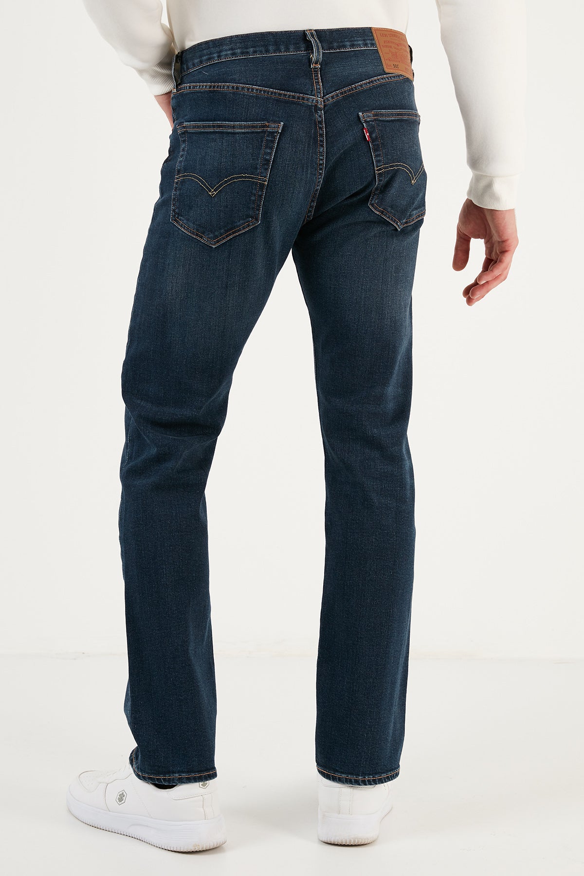 Levi's 501 Pamuklu Normal Bel Regular Fit Jeans Erkek Kot Pantolon A7735-0000 KOYU MAVİ