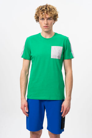 United Colors Of Benetton Pamuklu Bisiklet Yaka Erkek T Shirt BNTM20446 YEŞİL