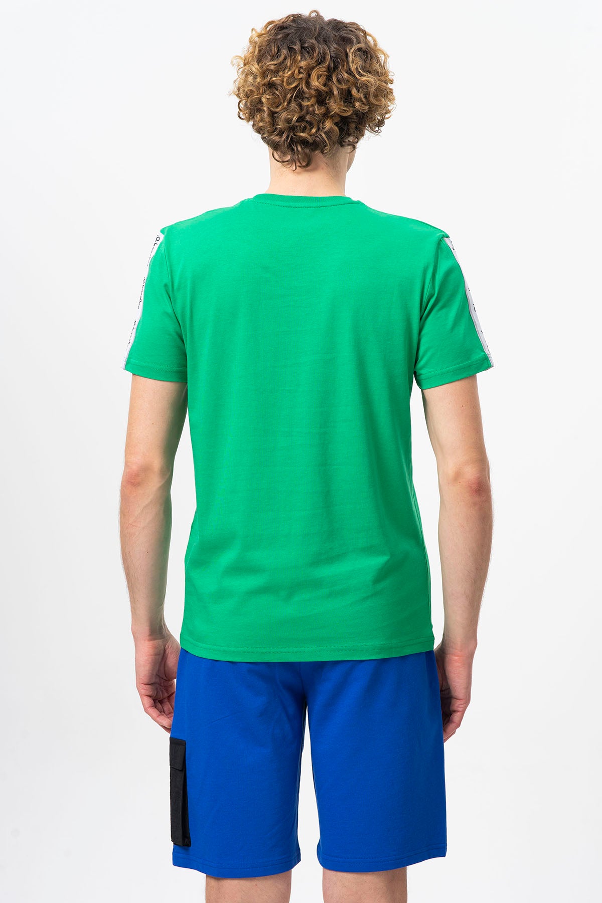 United Colors Of Benetton Pamuklu Bisiklet Yaka Erkek T Shirt BNTM20446 YEŞİL