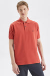 Nautica Classic Fit % 100 Pamuk Düğmeli Erkek Polo T Shirt K35000T 6XP KİREMİT