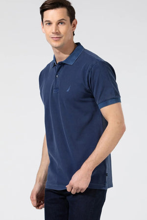 Nautica %100 Pamuklu Polo Yaka Classic Fit T Shirt Erkek Polo T Shirt K35111T 4NV LACİVERT