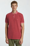 Nautica % 100 Pamuklu Polo Yaka Classic Fit  T Shirt Erkek Polo T Shirt K35111T 6SR KIRMIZI