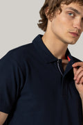 Nautica % 100 Pamuk Düğmeli  T Shirt Erkek Polo K41000T 4NV LACİVERT