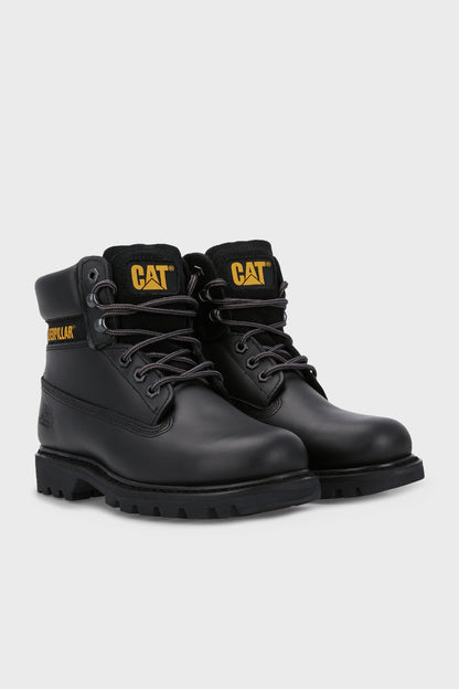 Cat Colorado Kaymaz Taban Deri Erkek Bot 015M100031 Black Yağlı Deri