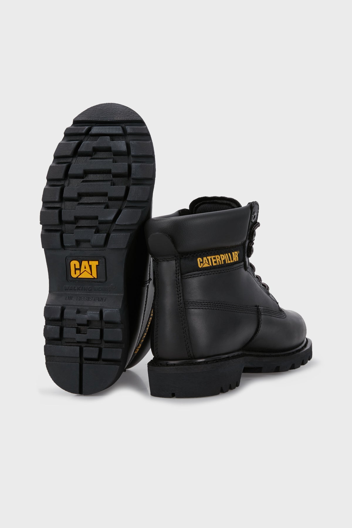 Cat Colorado Kaymaz Taban Deri Erkek Bot 015M100031 Black Yağlı Deri