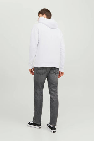 Jack & Jones Essentials Jjestar Kapüşonlu Cepli Relaxed Fit Erkek Sweat 12233972 BEYAZ