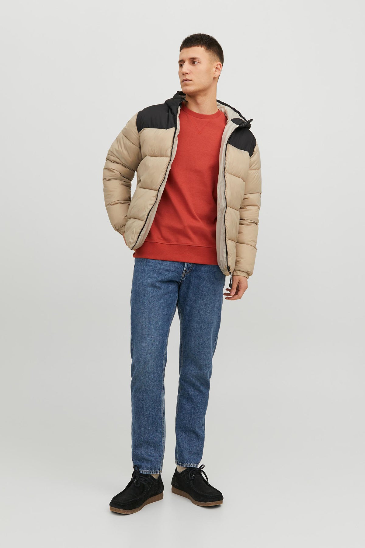 Jack & Jones Essentials Jjetoby Rüzgara Dayanıklı Şişme Erkek Mont 12235859 TAŞ