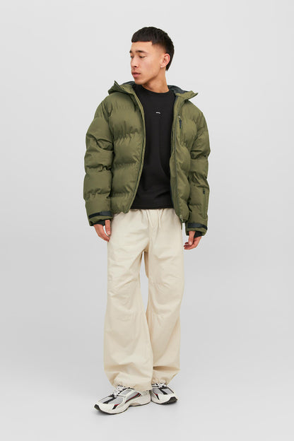 Jack & Jones Core Jcosweep Kapüşonlu Regular Fit Erkek Mont 12238998 Olive