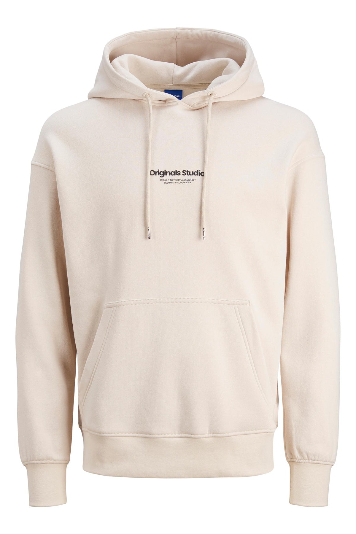 Jack & Jones Originals Jorvesterbro Pamuklu Kapüşonlu Relaxed Fit Erkek Sweat 12241687 TAŞ