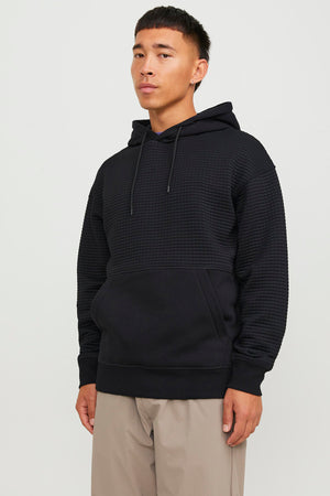 Jack & Jones Core Jcoblack Relaxed Fit Kapüşonlu Erkek Sweat 12245407 SİYAH