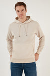 Jack & Jones Core Jcoblack Relaxed Fit Kapüşonlu Erkek Sweat 12245407 BEJ