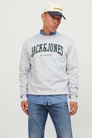 Jack & Jones Essentials Jjejosh Bisiklet Yaka Erkek Sweat 12248431 AÇIK GRİ