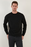 Buratti Pamuklu Regular Fit Bisiklet Yaka Erkek Sweat 59052411 SİYAH