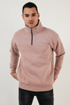 Buratti Regular Fit Pamuklu İçi Tüylü Yumuşak Şardonlu Kışlık Erkek Sweat 59053431 GÜL