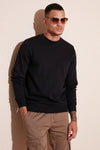 Buratti Pamuklu Regular Fit Bisiklet Yaka Erkek Sweat 5905453 SİYAH