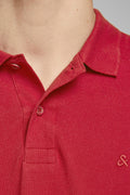 Jack & Jones Slim Fit Essentials Jjebasıc  T Shirt Erkek Polo 121365162 KIRMIZI