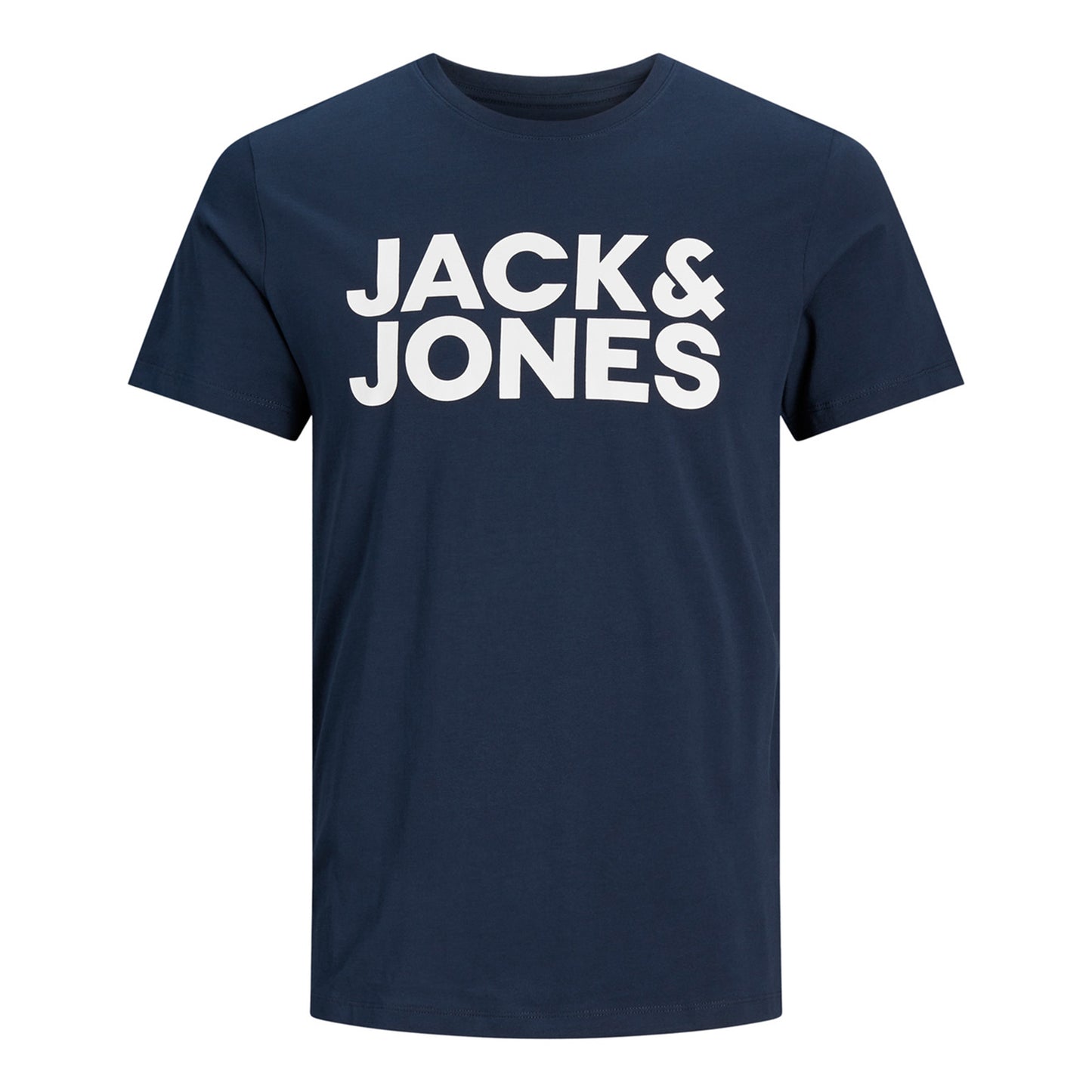 Jack & Jones Essentials Jjecorp Pamuklu Slim Fit Bisiklet Yaka Erkek T Shirt 12151955 LACİVERT