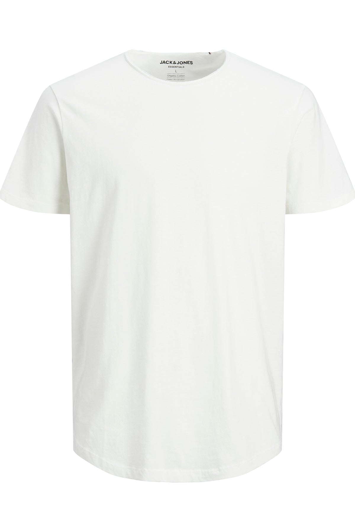 Jack & Jones Essentials Jjebasher Pamuklu Bisiklet Yaka Erkek T Shirt 12182498 EKRU