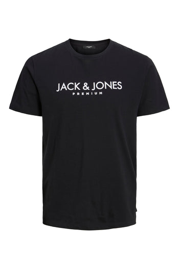 Jack & Jones Premium Pamuklu Regular Fit Bisiklet Yaka Erkek T Shirt 12227649 SİYAH