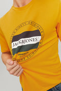 Jack & Jones Originals % 100 Pamuk Regular Fit Bisiklet Yaka Erkek T Shirt 12228542 HARDAL-SARI
