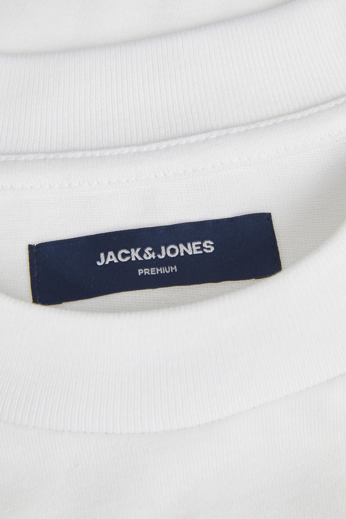 Jack & Jones Premium Pamuklu Regular Fit Bisiklet Yaka Erkek T Shirt 12228919 BEYAZ