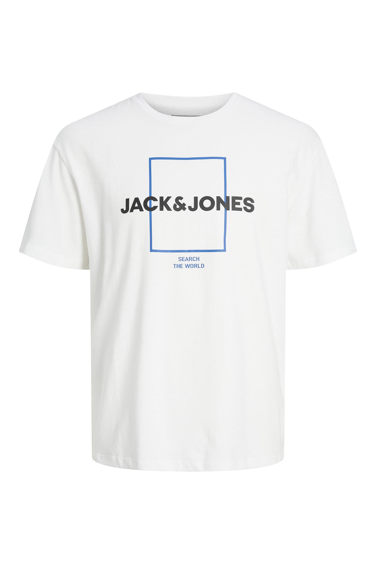 Jack &amp; Jones Core % 100 Pamuk Relaxed Fit Bisiklet Yaka Erkek T Shirt 12231222 BEYAZ