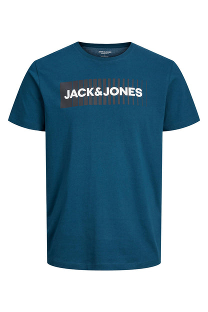 Jack & Jones Essentials Pamuklu Slim Fit Bisiklet Yaka Erkek T Shirt 12233999 PETROL