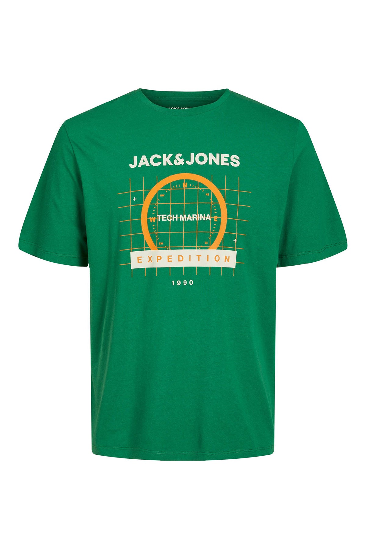 Jack & Jones Core Pamuklu Regular Fit Bisiklet Yaka Erkek T Shirt 12238838 YEŞİL