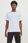 Jack & Jones Essentials Jjepaulos Pamuklu Bisiklet Yaka Erkek T Shirt 12245087 BEYAZ